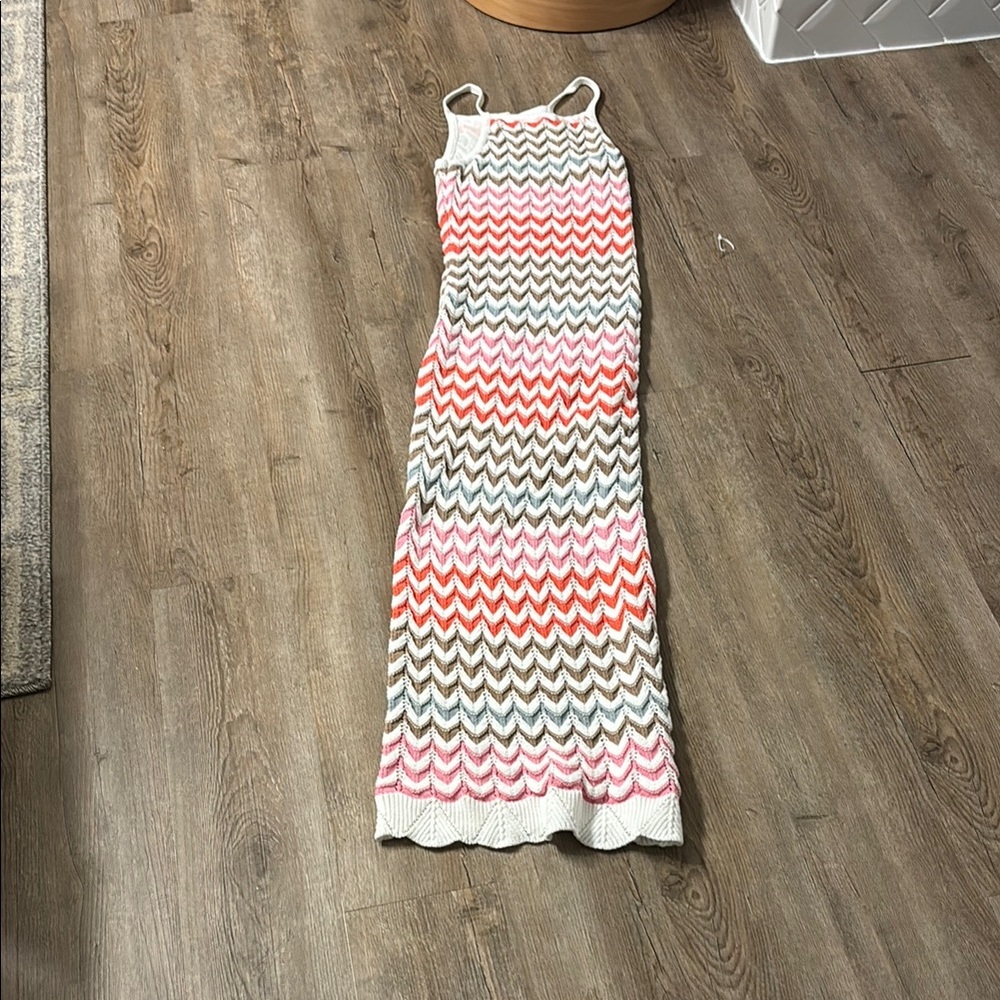 Z Supply Pink and White Knit Top